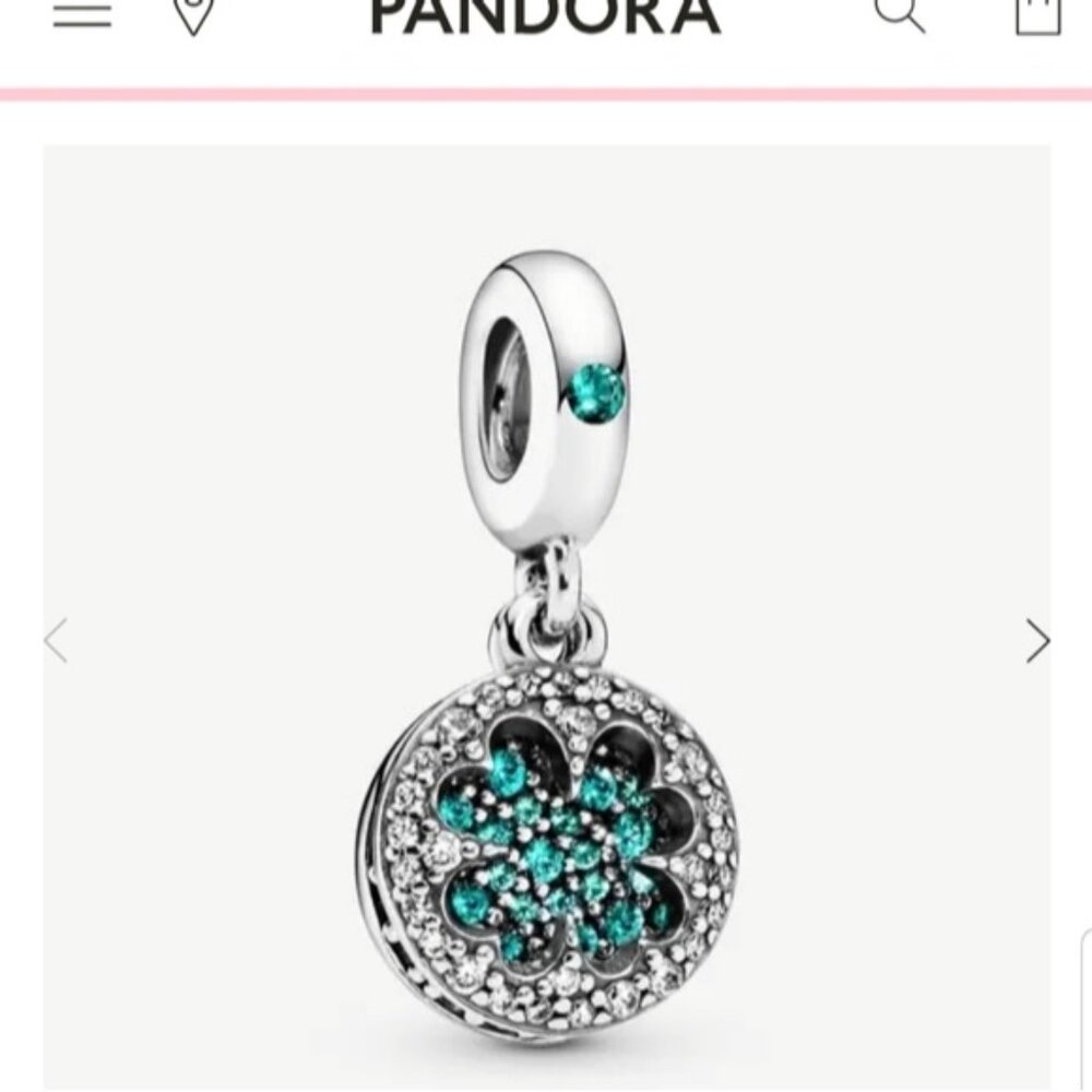 Pandora Lucky Four Leaf Clover Dangle Charm